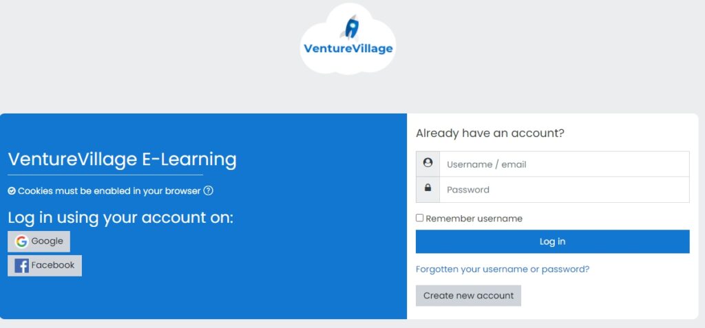 venture forthe login