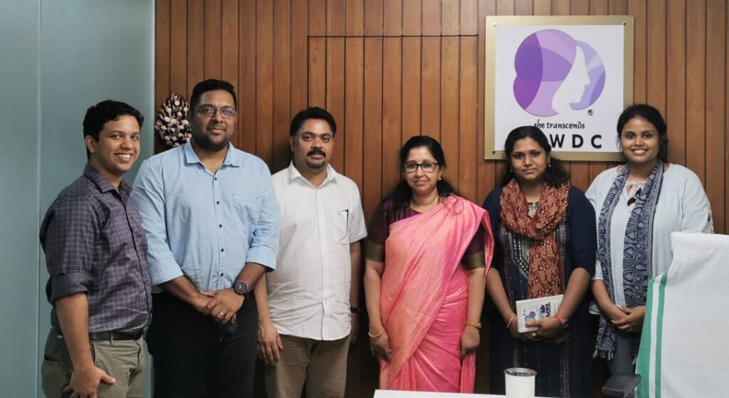 VentureVillage team with Smt. Bindu VC, Managing Director of Kerala State Women Development Corporation